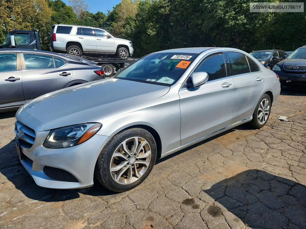 MERCEDES C-KLASSE 2016, VIN 55SWF4JB8GU178619