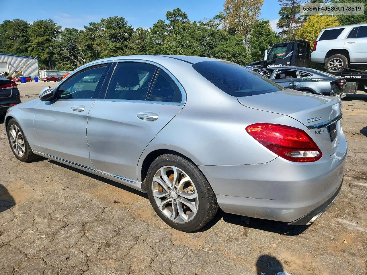2016 MERCEDES C-KLASSE VIN 55SWF4JB8GU178619 — фото 2