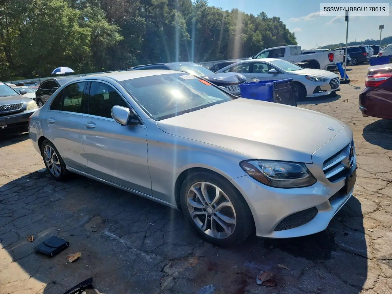 2016 MERCEDES C-KLASSE VIN 55SWF4JB8GU178619 — фото 4