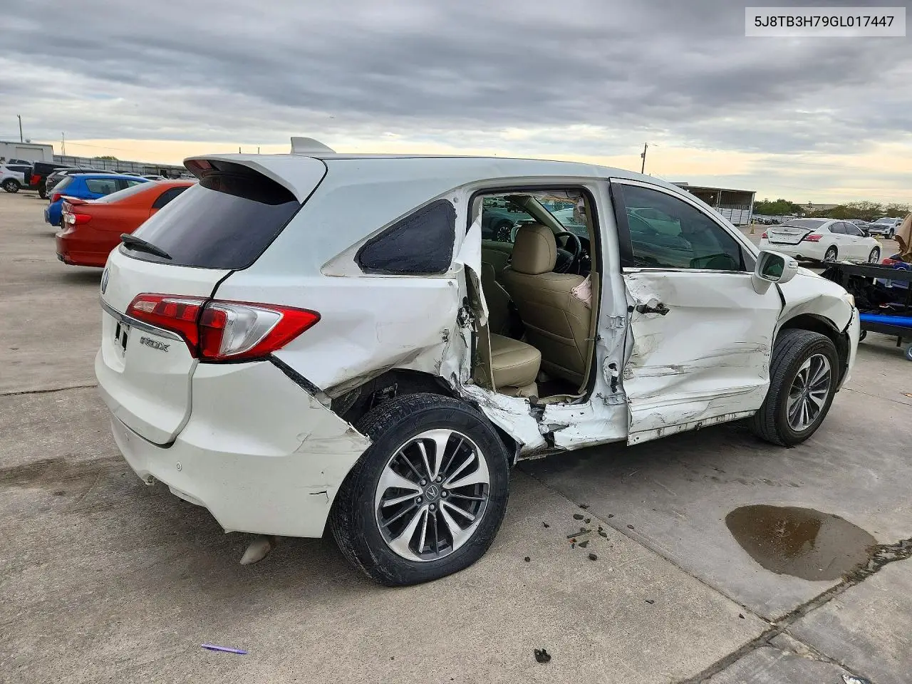 2016 ACURA RDX VIN 5J8TB3H79GL017447 — фото 3