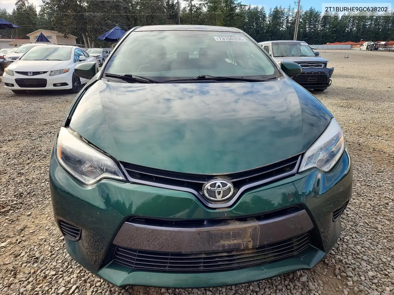 2016 TOYOTA COROLLA VIN 2T1BURHE9GC638202 — фото 5