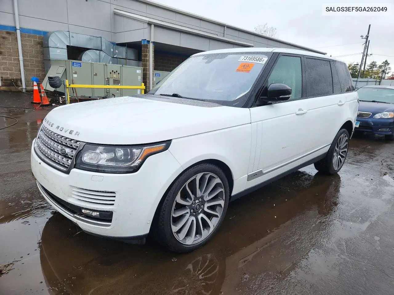 LAND ROVER RANGE ROVER 2016, VIN SALGS3EF5GA262049