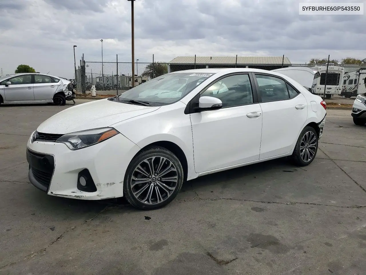 TOYOTA COROLLA 2016, VIN 5YFBURHE6GP543550