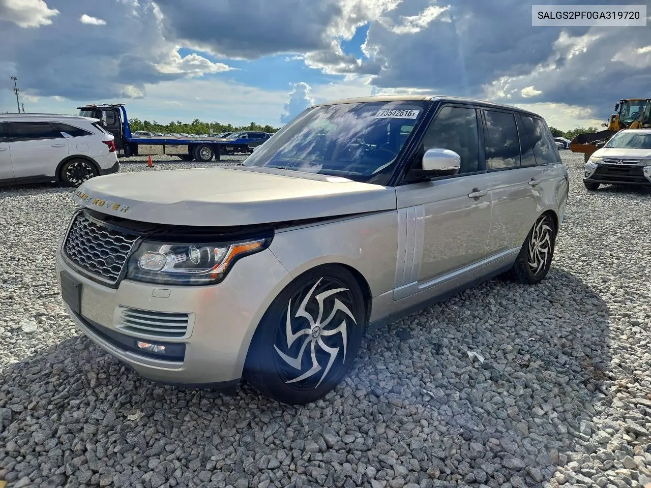 LAND ROVER RANGE ROVER 2016, VIN SALGS2PF0GA319720