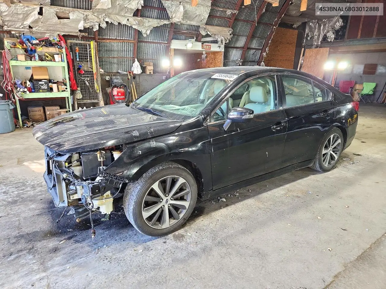 SUBARU LEGACY 2016, VIN 4S3BNAL68G3012888
