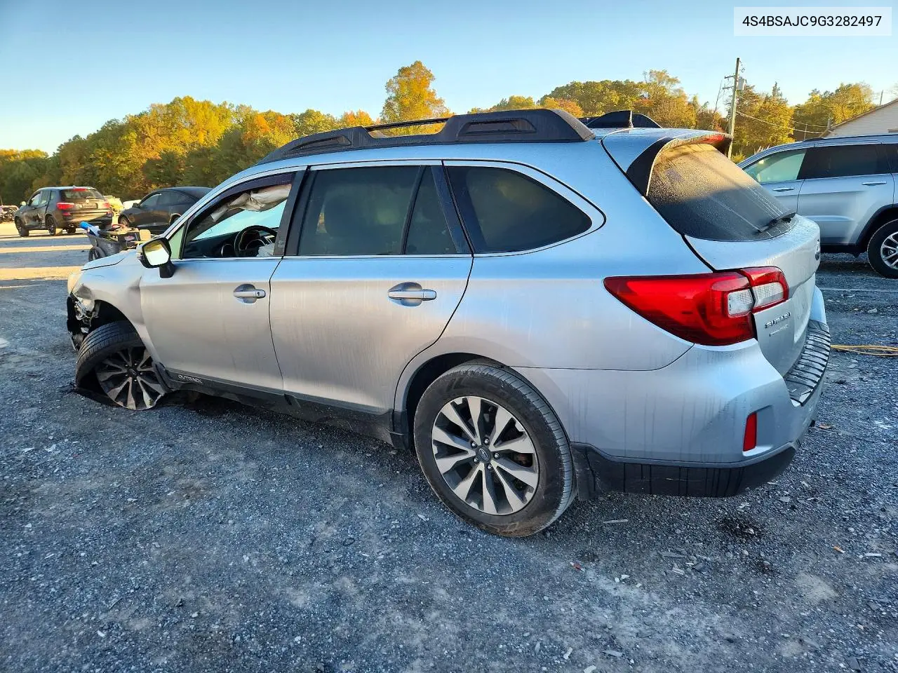 2016 SUBARU OUTBACK VIN 4S4BSAJC9G3282497 — фото 2