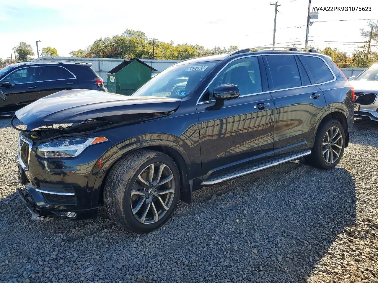VOLVO XC90 2016, VIN YV4A22PK9G1075623