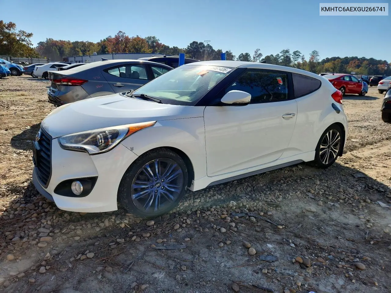 HYUNDAI VELOSTER 2016, VIN KMHTC6AEXGU266741