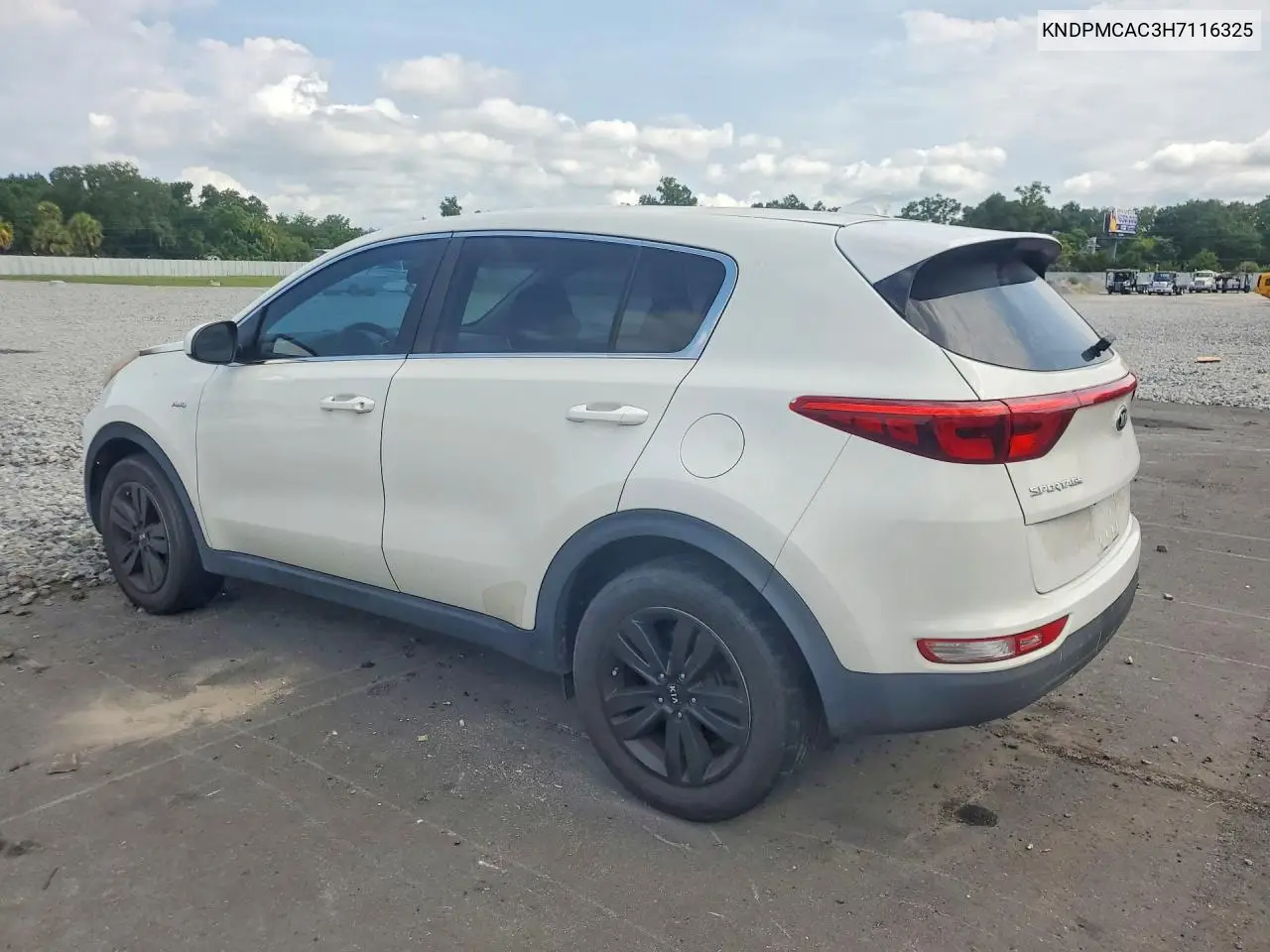 2017 KIA SPORTAGE VIN KNDPMCAC3H7116325 — фото 2