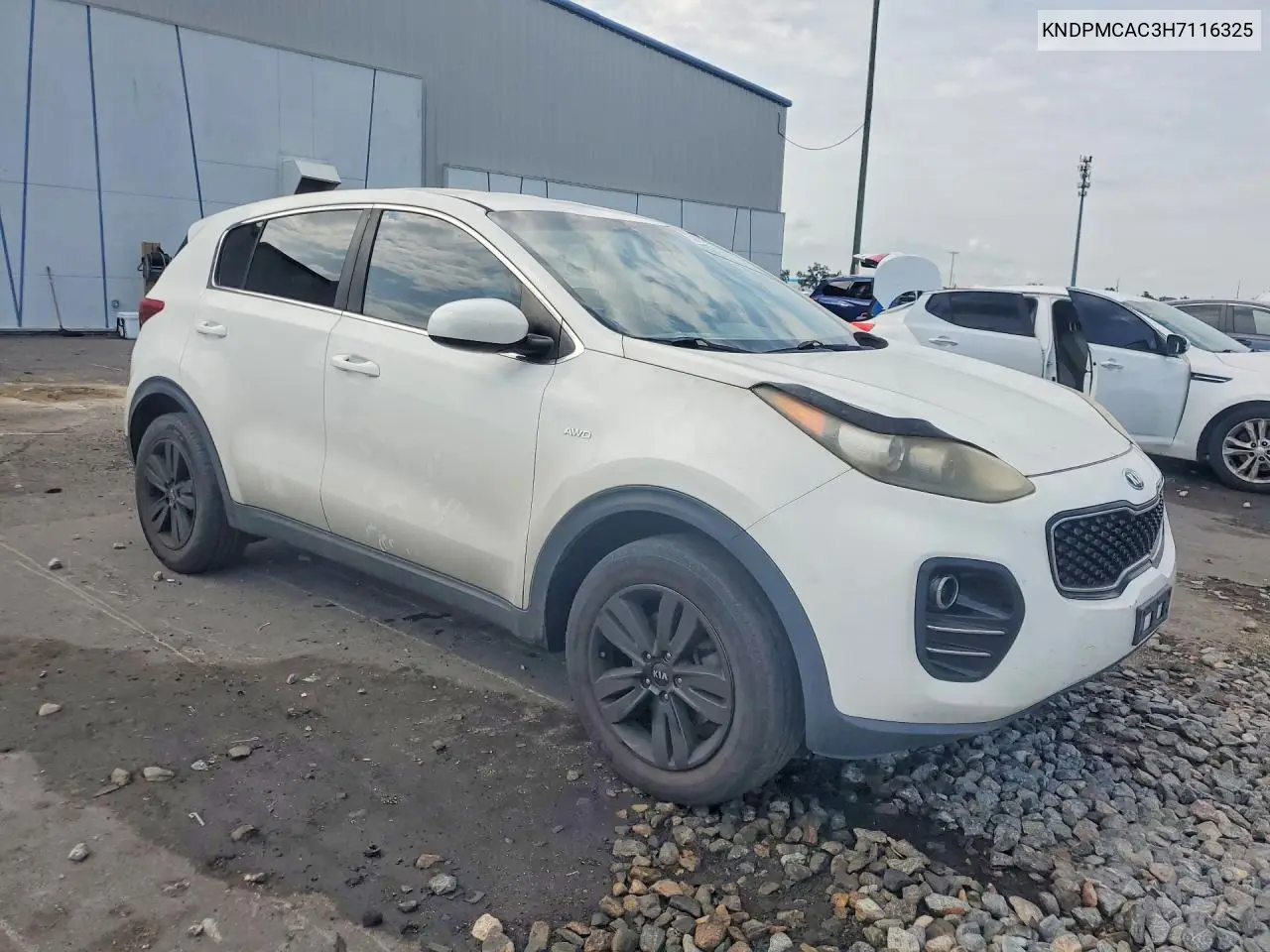2017 KIA SPORTAGE VIN KNDPMCAC3H7116325 — фото 4