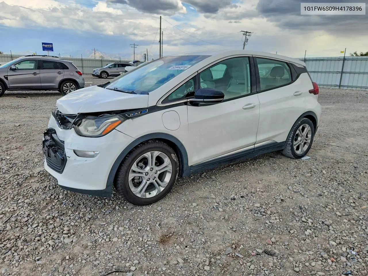 CHEVROLET BOLT 2017, VIN 1G1FW6S09H4178396
