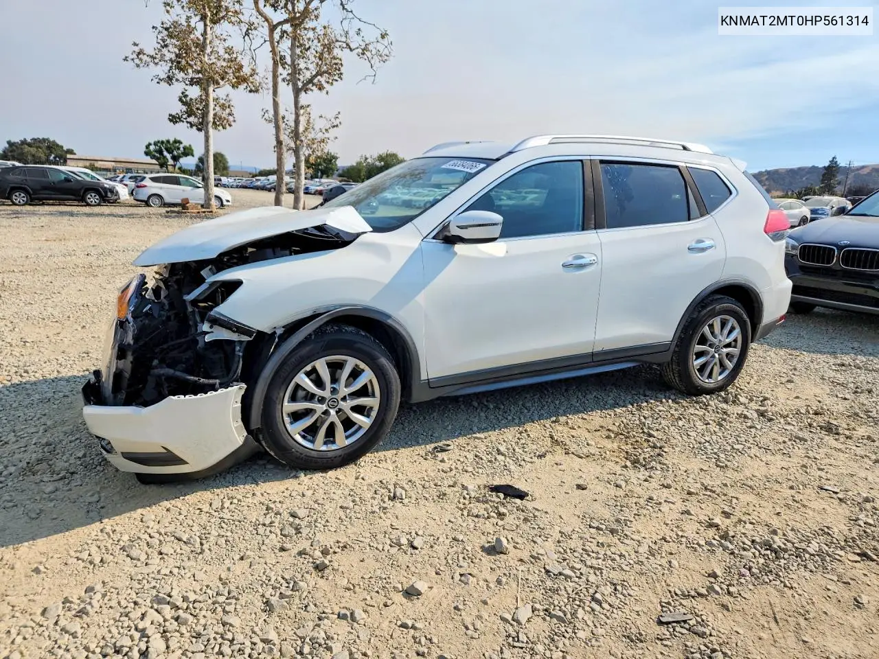 NISSAN ROGUE 2017, VIN KNMAT2MT0HP561314