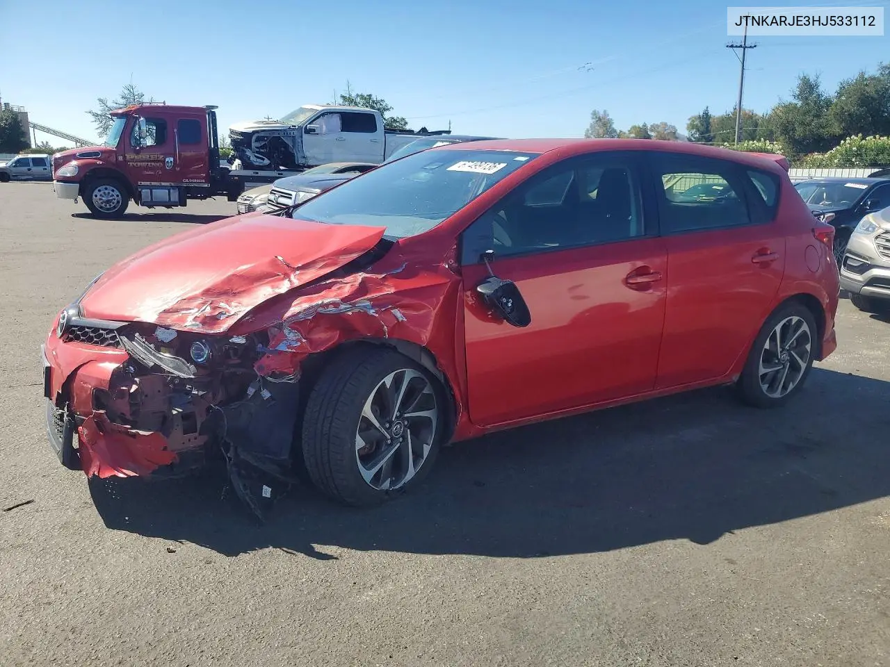 TOYOTA COROLLA 2017, VIN JTNKARJE3HJ533112