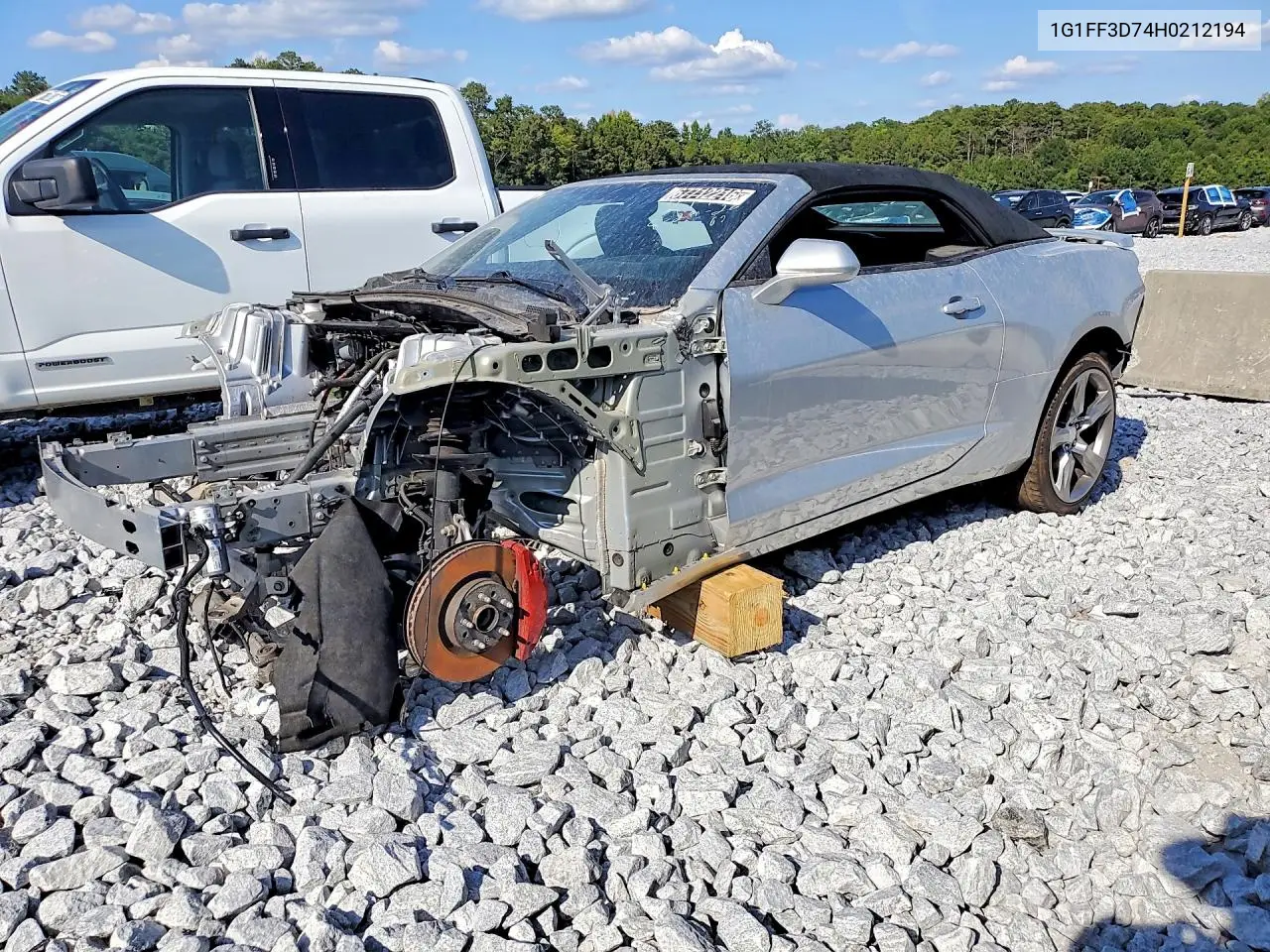 CHEVROLET CAMARO 2017, VIN 1G1FF3D74H0212194