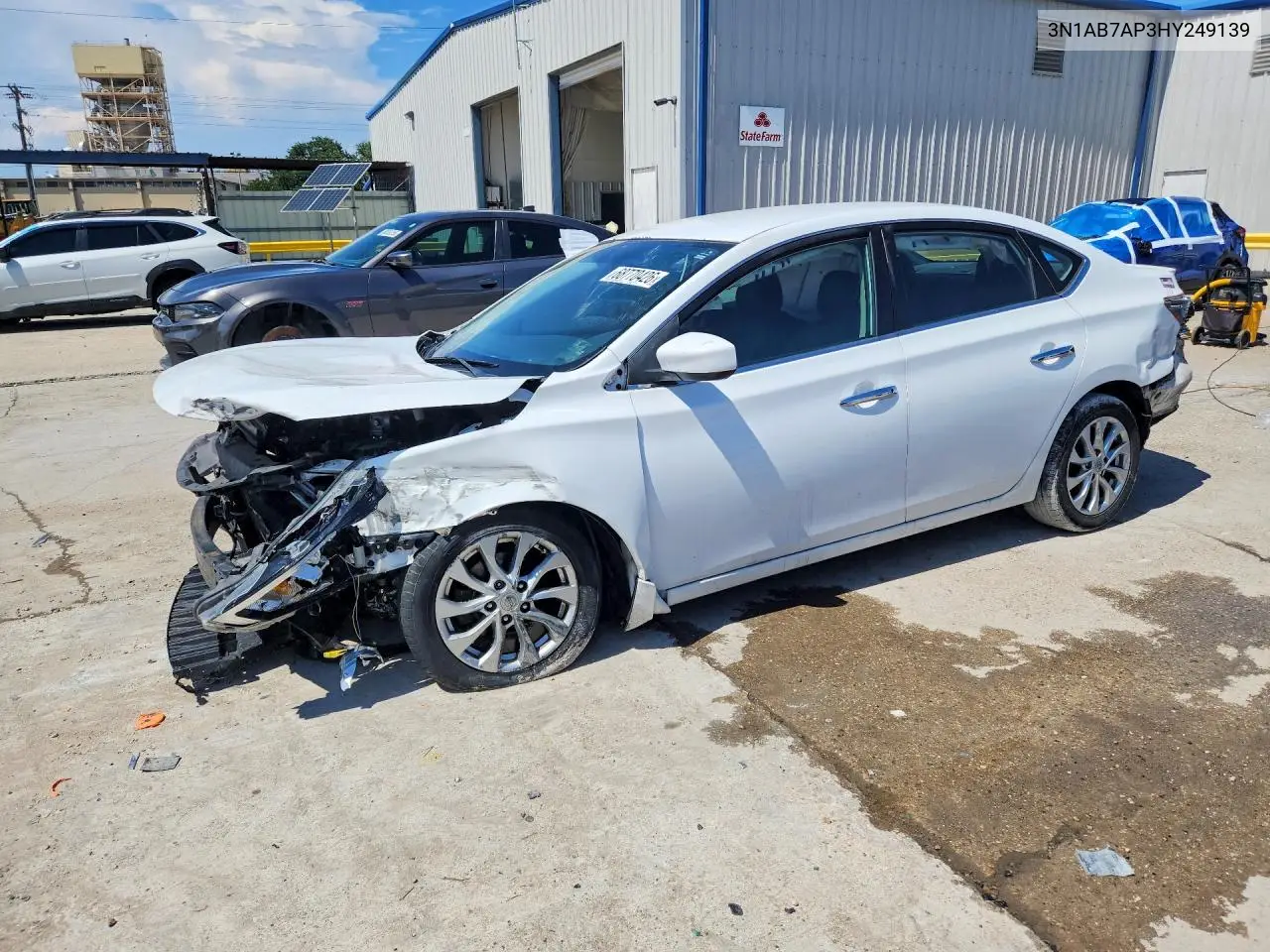 NISSAN SENTRA 2017, VIN 3N1AB7AP3HY249139