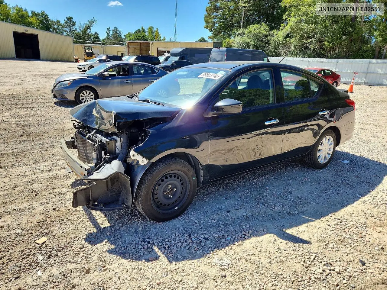 NISSAN VERSA 2017, VIN 3N1CN7AP0HL882551