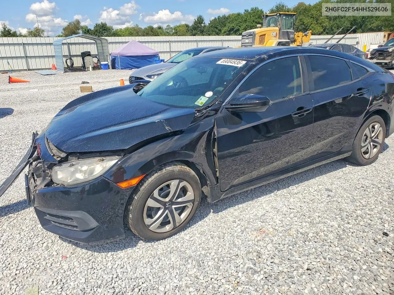 HONDA CIVIC 2017, VIN 2HGFC2F54HH529606