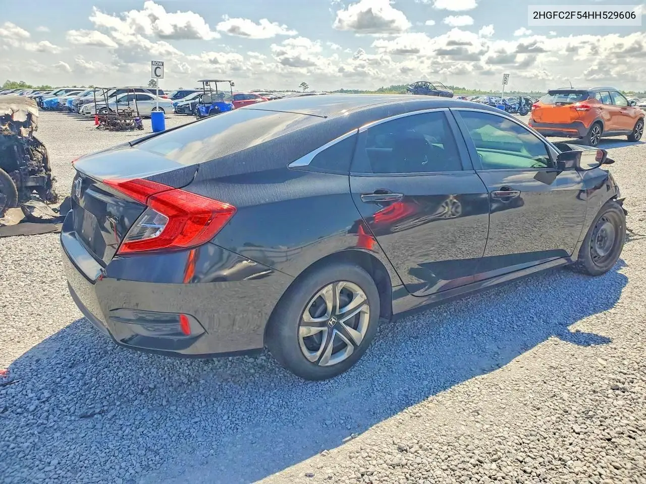 2017 HONDA CIVIC VIN 2HGFC2F54HH529606 — фото 3