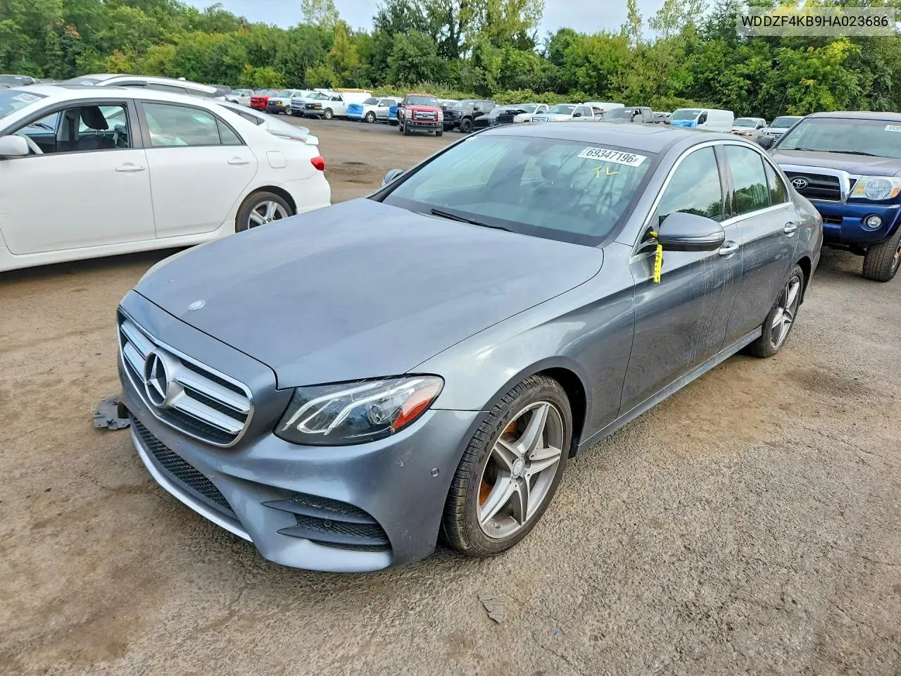 MERCEDES E-KLASSE 2017, VIN WDDZF4KB9HA023686