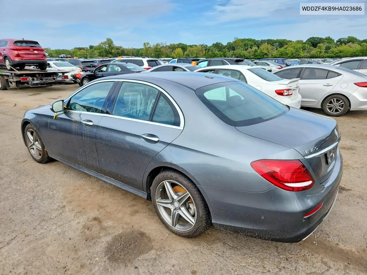 2017 MERCEDES E-KLASSE VIN WDDZF4KB9HA023686 — фото 2