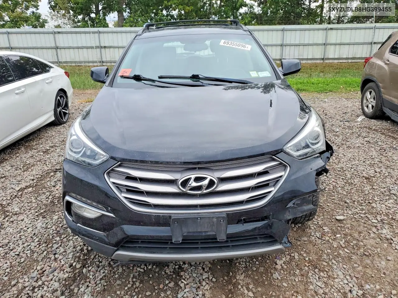 2017 HYUNDAI SANTA FE VIN 5XYZUDLB8HG399455 — фото 5