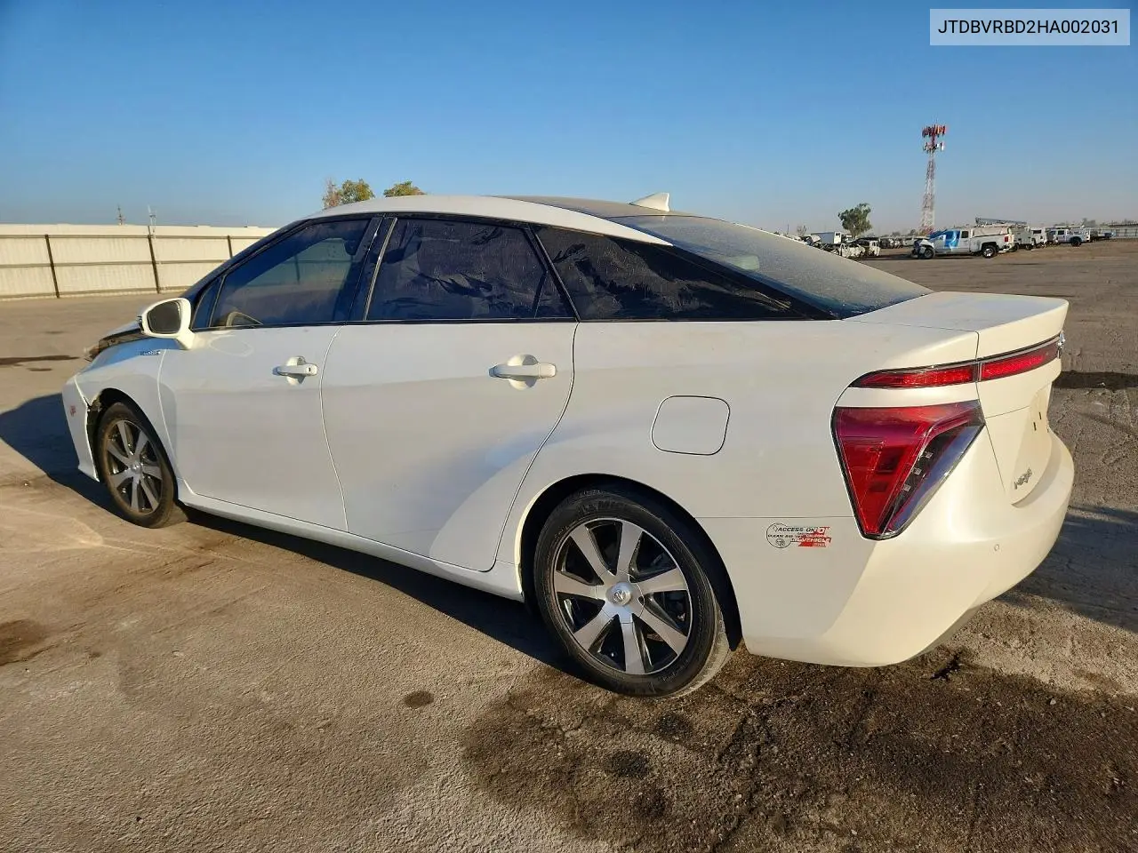2017 TOYOTA MIRAI VIN JTDBVRBD2HA002031 — фото 2