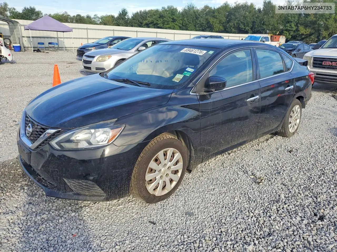 NISSAN SENTRA 2017, VIN 3N1AB7AP6HY234733