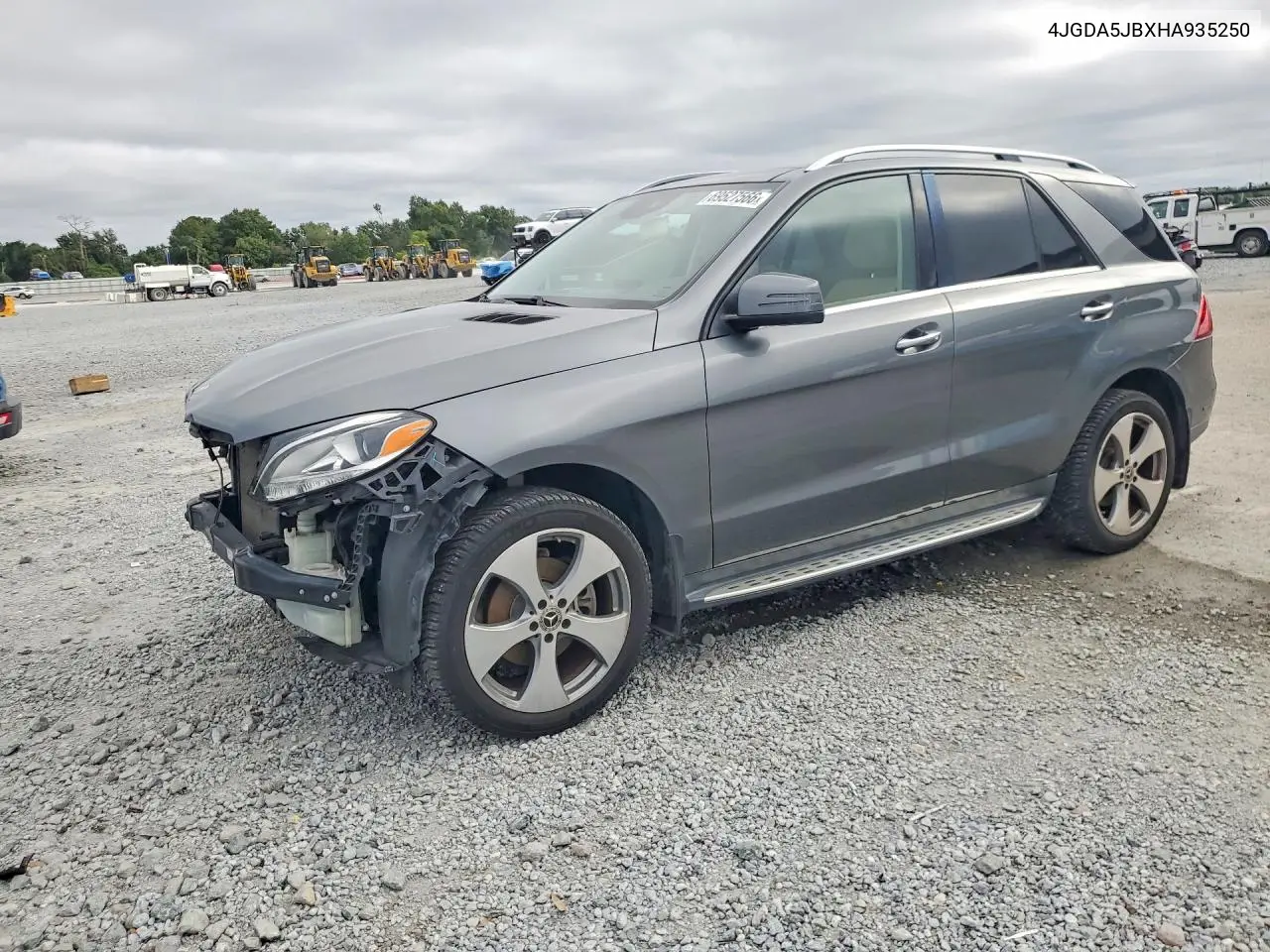 MERCEDES GLE 2017, VIN 4JGDA5JBXHA935250