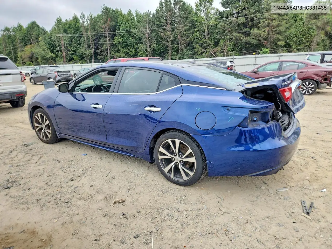 2017 NISSAN MAXIMA VIN 1N4AA6AP8HC381435 — фото 2