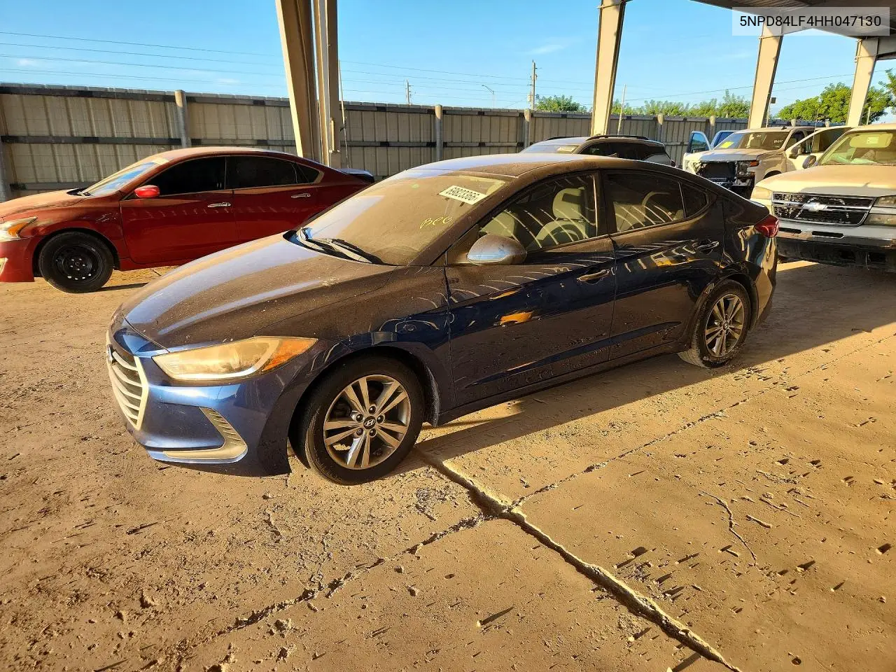 HYUNDAI ELANTRA 2017, VIN 5NPD84LF4HH047130