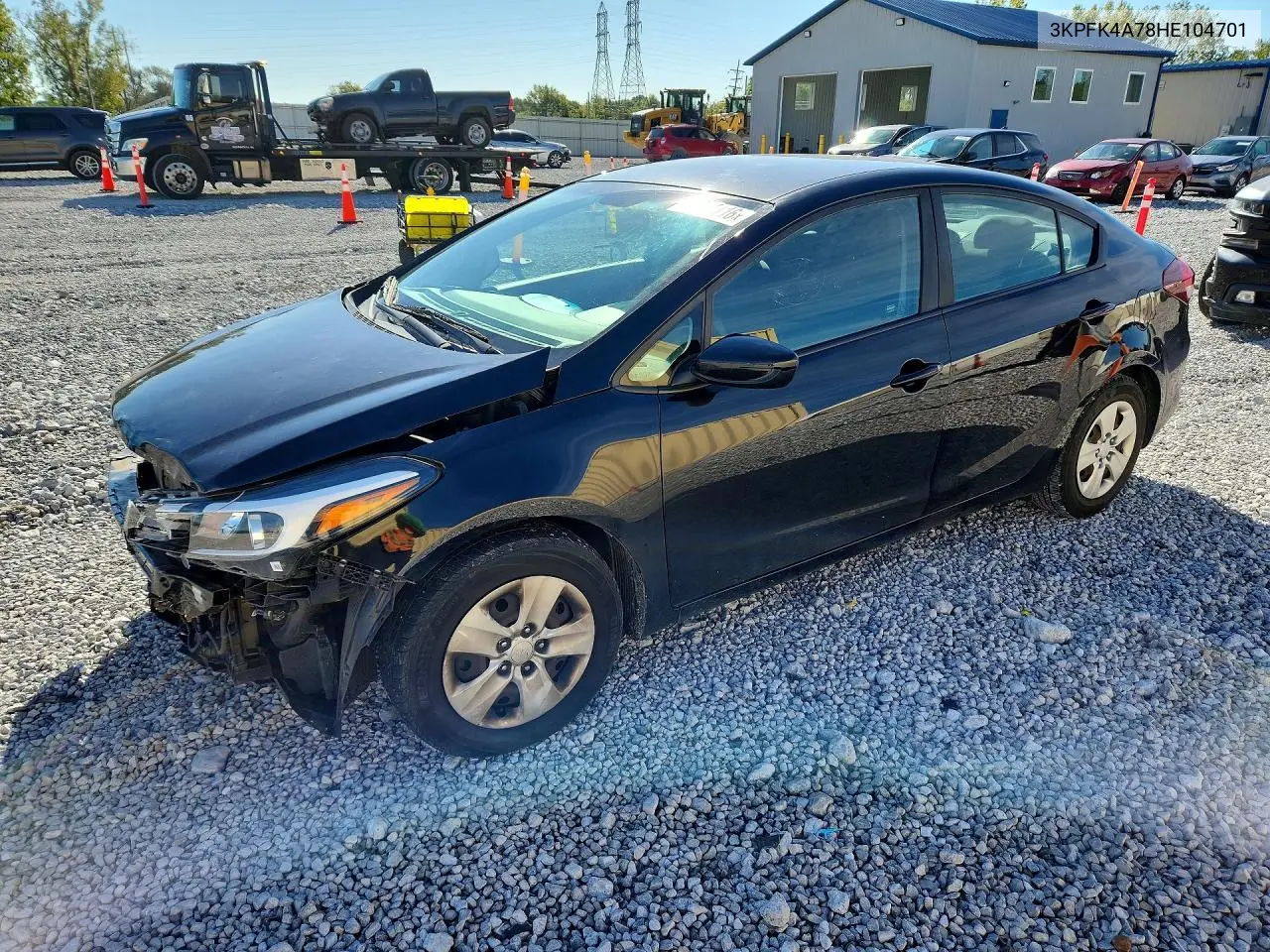 KIA FORTE 2017, VIN 3KPFK4A78HE104701