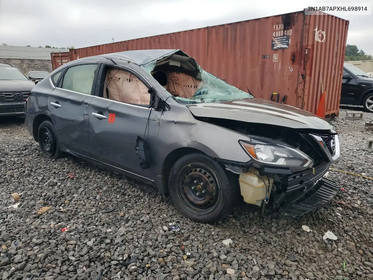2017 NISSAN SENTRA VIN 3N1AB7APXHL698914 — фото 4