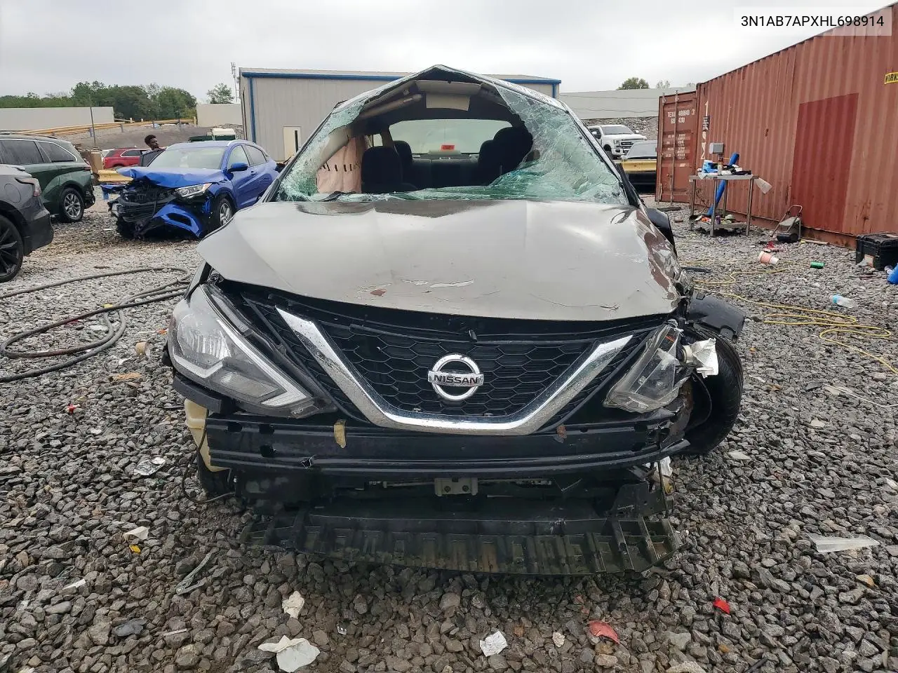 2017 NISSAN SENTRA VIN 3N1AB7APXHL698914 — фото 5