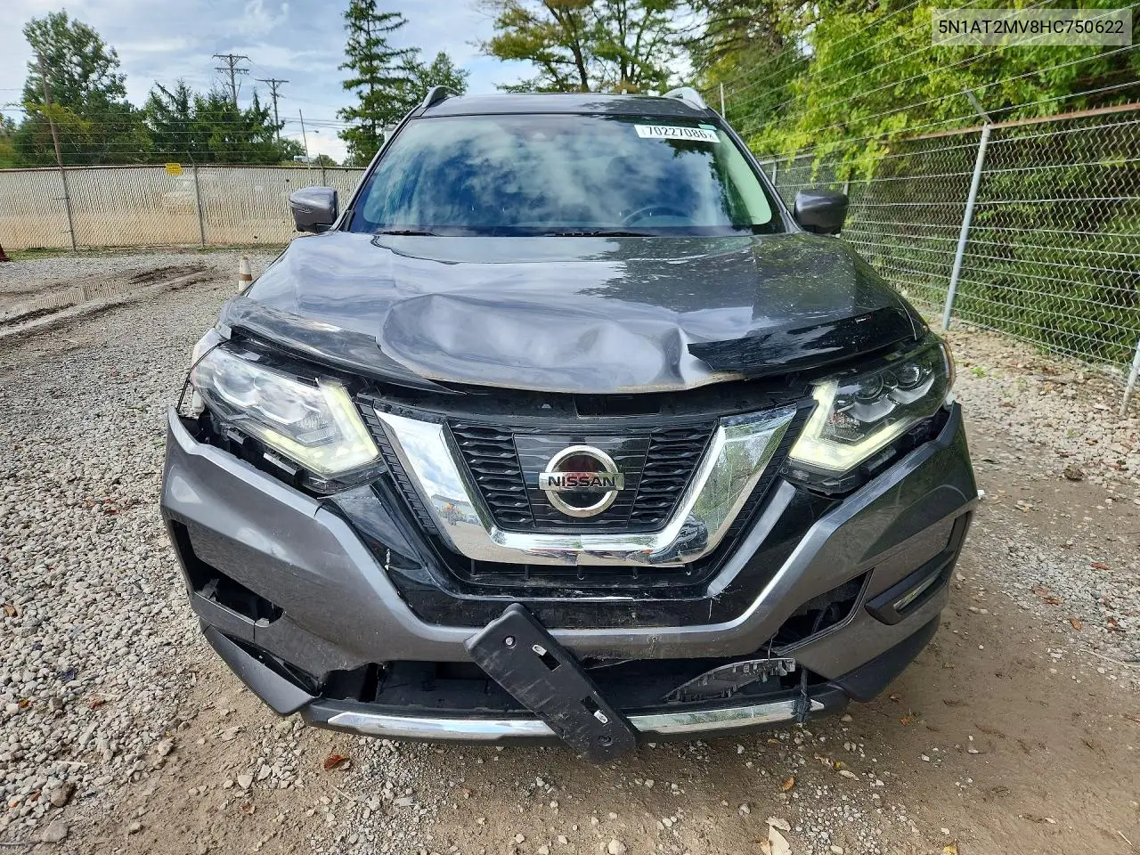 2017 NISSAN ROGUE VIN 5N1AT2MV8HC750622 — фото 5