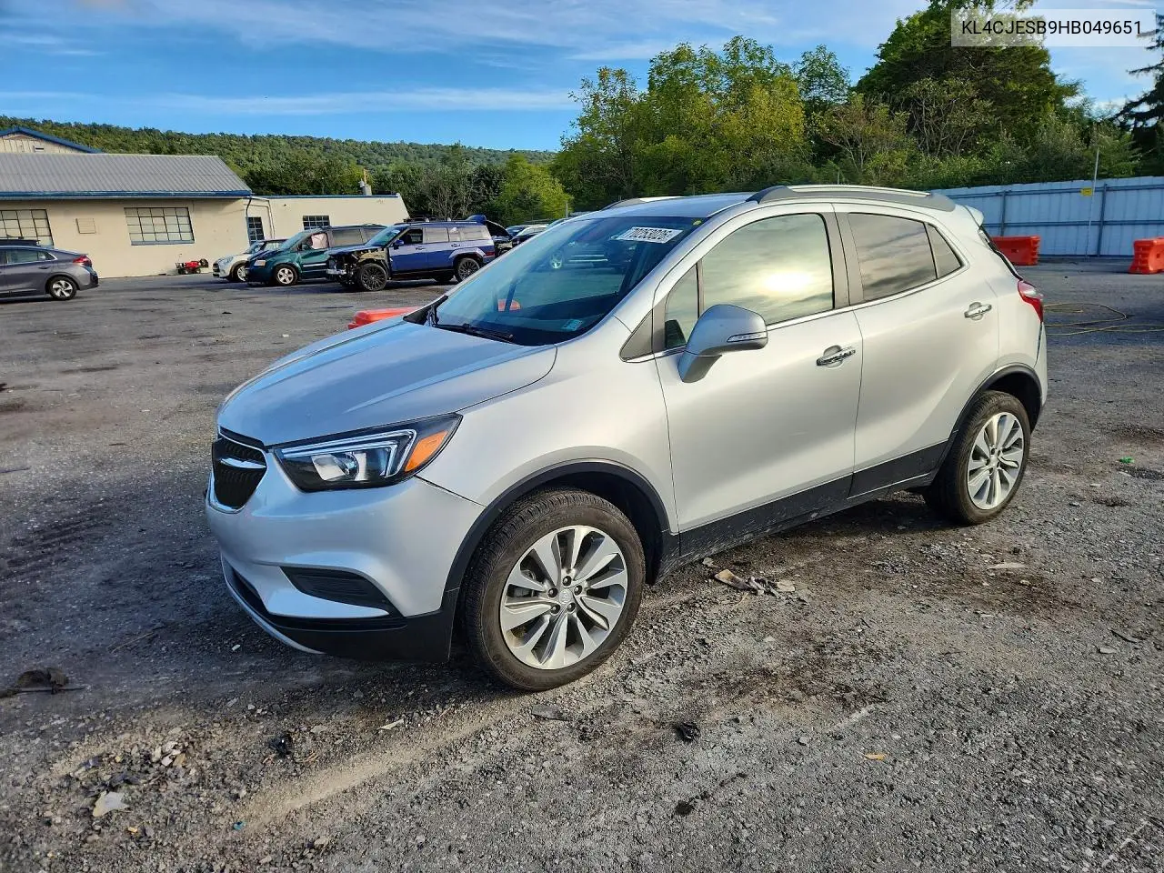 BUICK ENCORE 2017, VIN KL4CJESB9HB049651