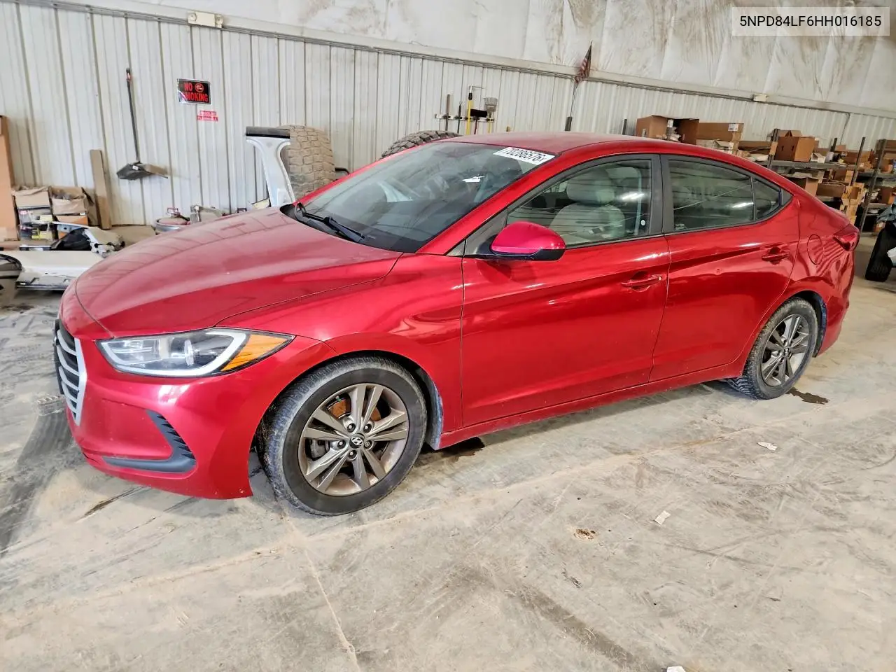 HYUNDAI ELANTRA 2017, VIN 5NPD84LF6HH016185