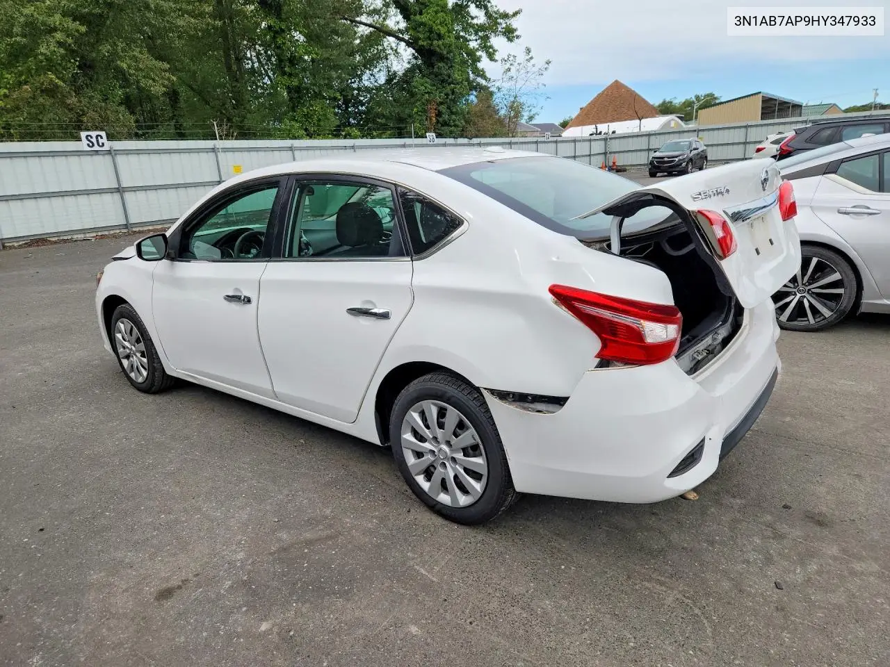 2017 NISSAN SENTRA VIN 3N1AB7AP9HY347933 — фото 2