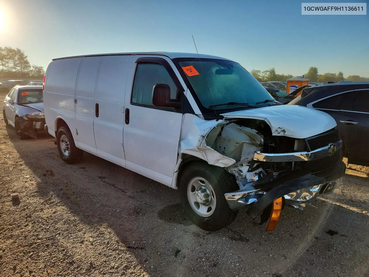 2017 CHEVROLET EXPRESS VIN 1GCWGAFF9H1136611 — фото 4