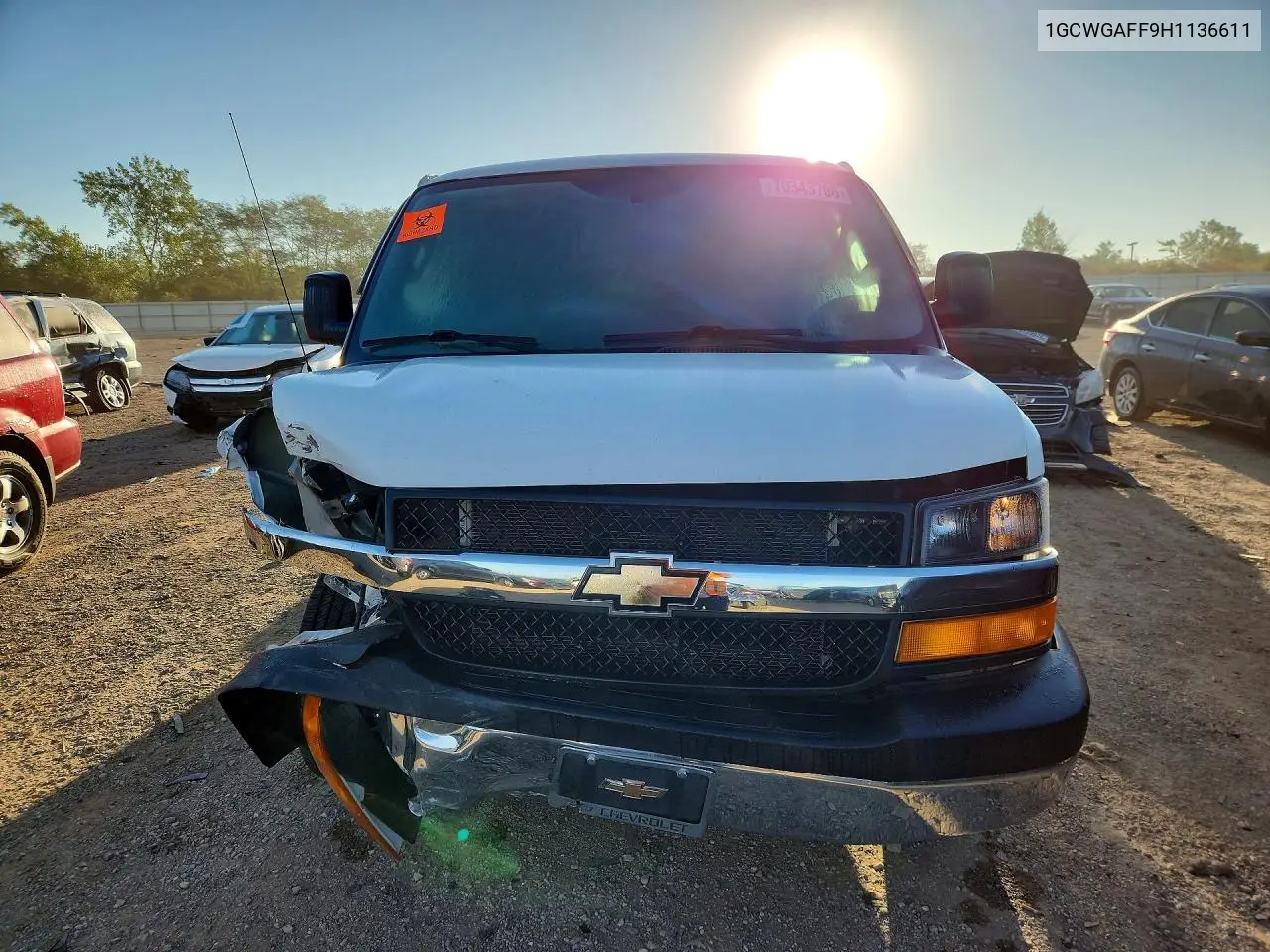 2017 CHEVROLET EXPRESS VIN 1GCWGAFF9H1136611 — фото 5