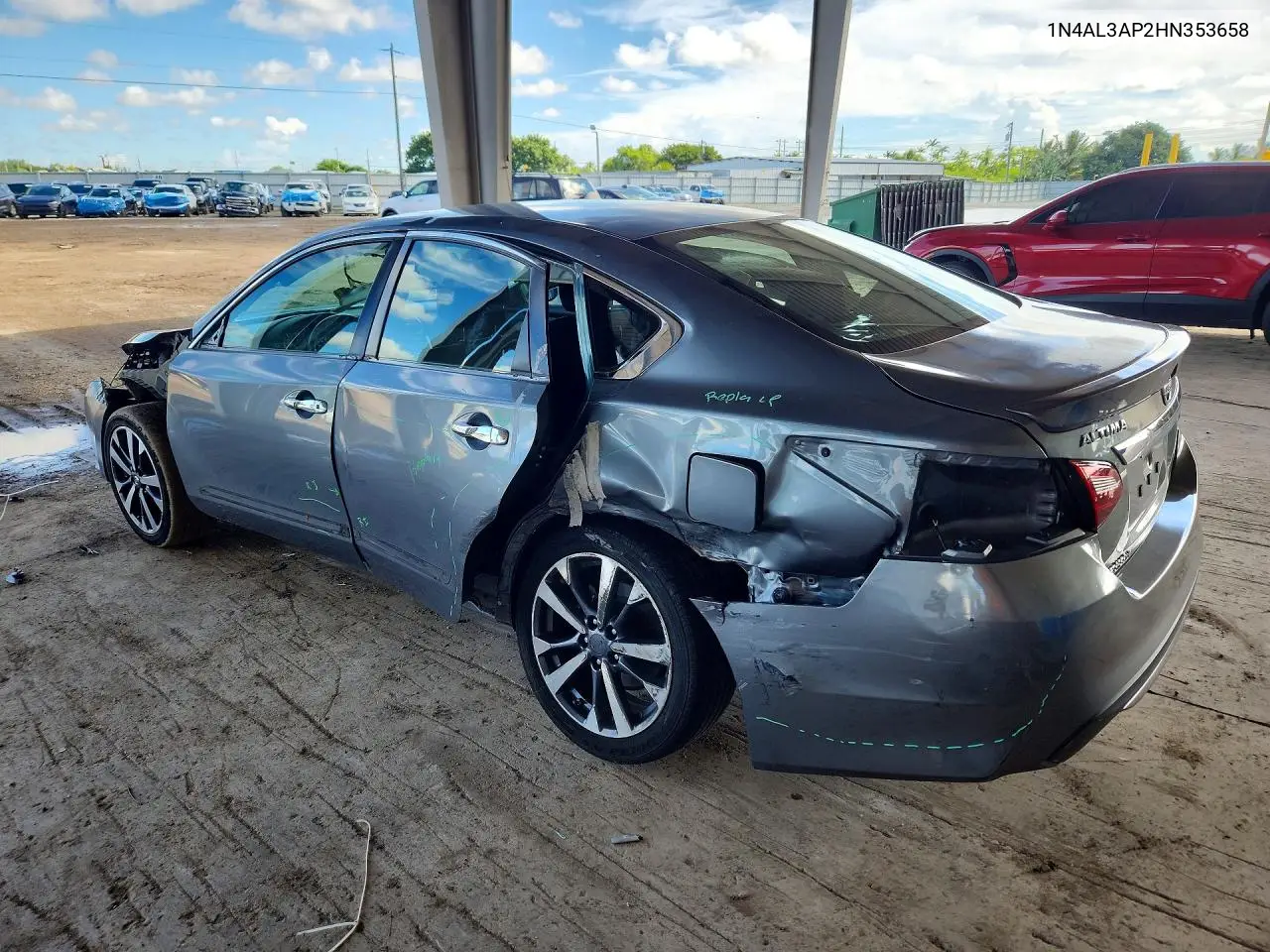 2017 NISSAN ALTIMA VIN 1N4AL3AP2HN353658 — фото 2