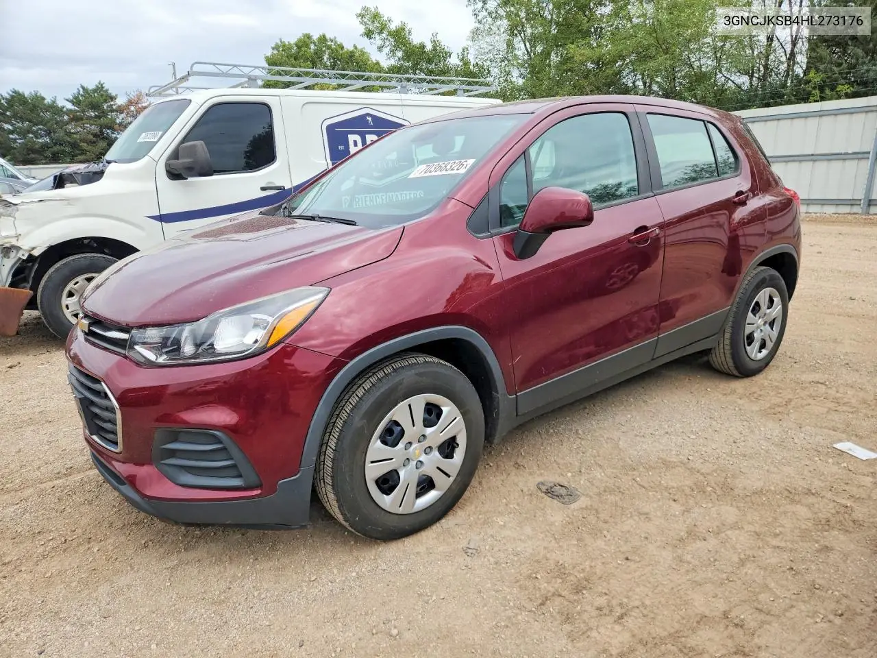CHEVROLET TRAX 2017, VIN 3GNCJKSB4HL273176