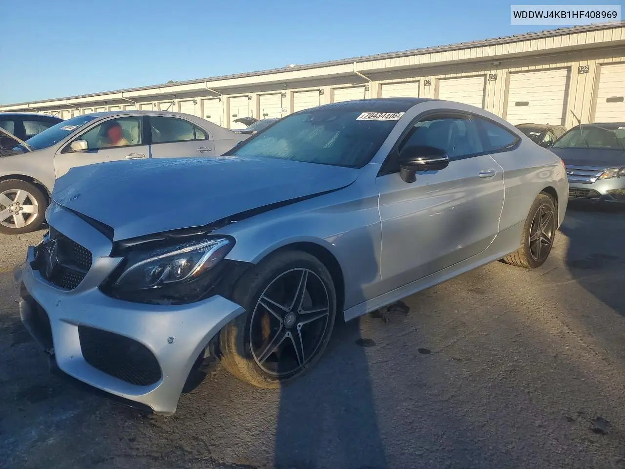 MERCEDES C-KLASSE 2017, VIN WDDWJ4KB1HF408969
