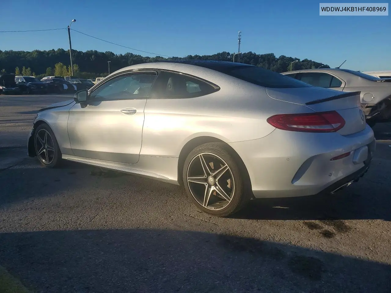 2017 MERCEDES C-KLASSE VIN WDDWJ4KB1HF408969 — фото 2