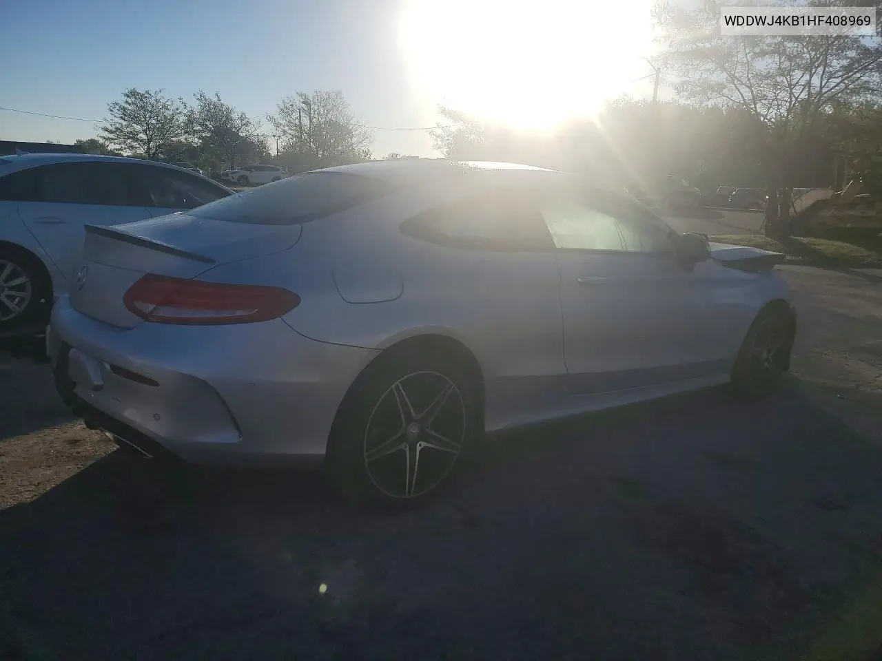 2017 MERCEDES C-KLASSE VIN WDDWJ4KB1HF408969 — фото 3