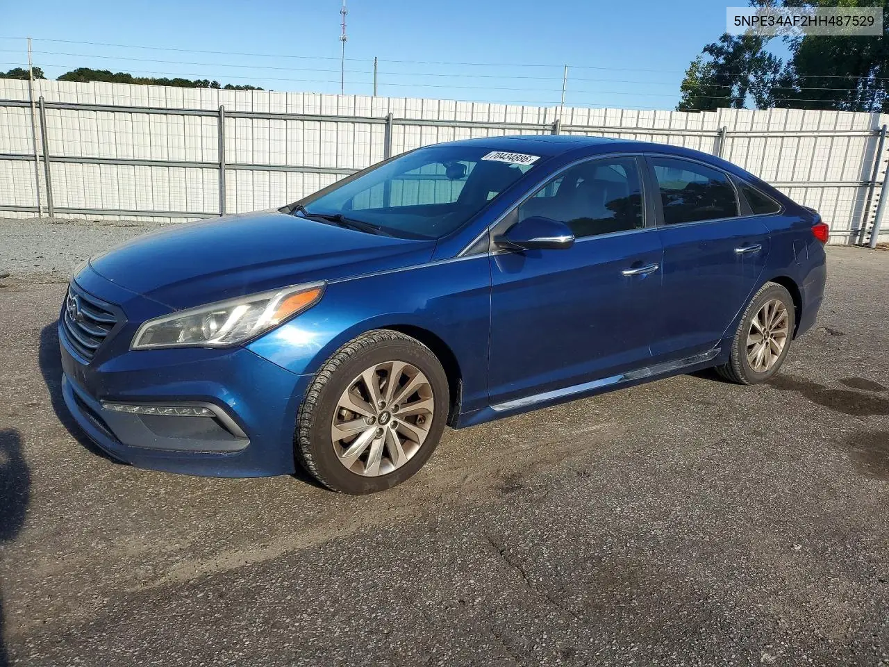 HYUNDAI SONATA 2017, VIN 5NPE34AF2HH487529