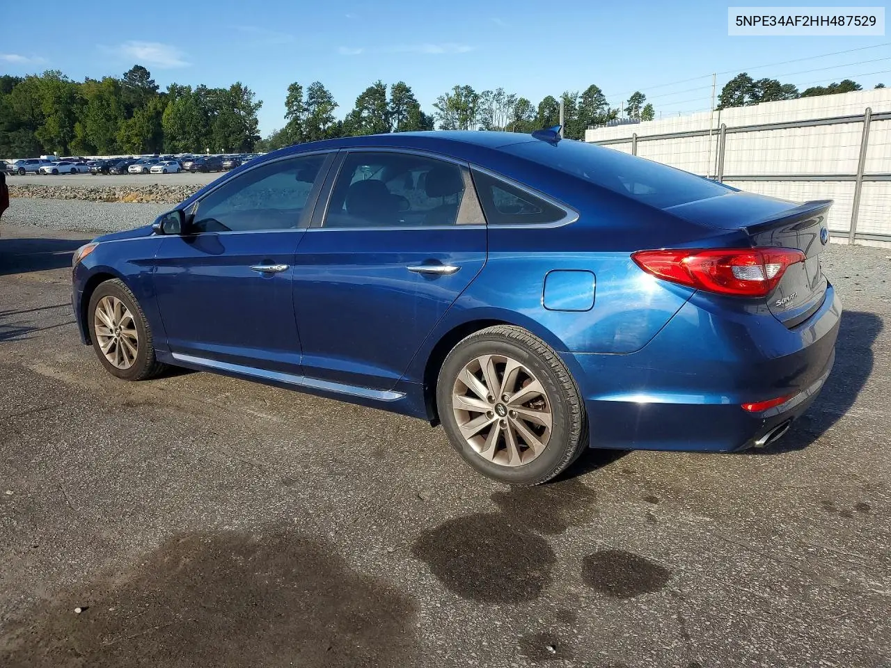 2017 HYUNDAI SONATA VIN 5NPE34AF2HH487529 — фото 2