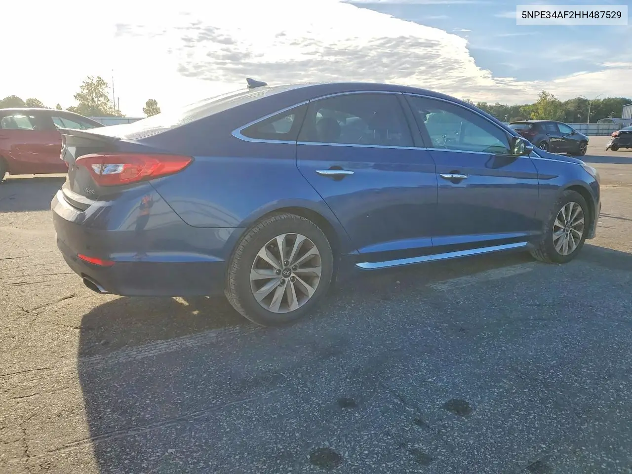 2017 HYUNDAI SONATA VIN 5NPE34AF2HH487529 — фото 3