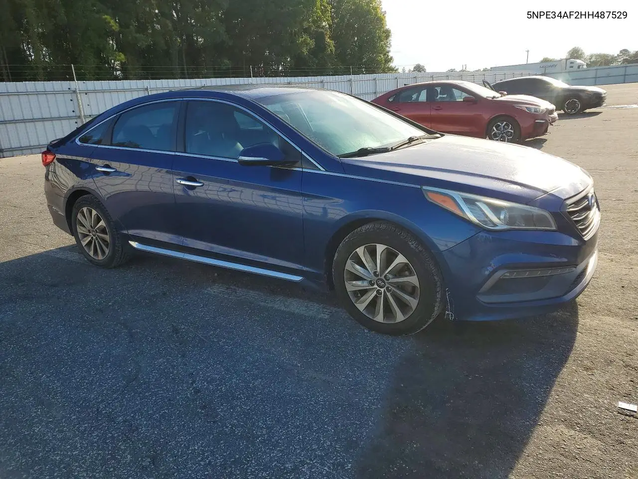 2017 HYUNDAI SONATA VIN 5NPE34AF2HH487529 — фото 4