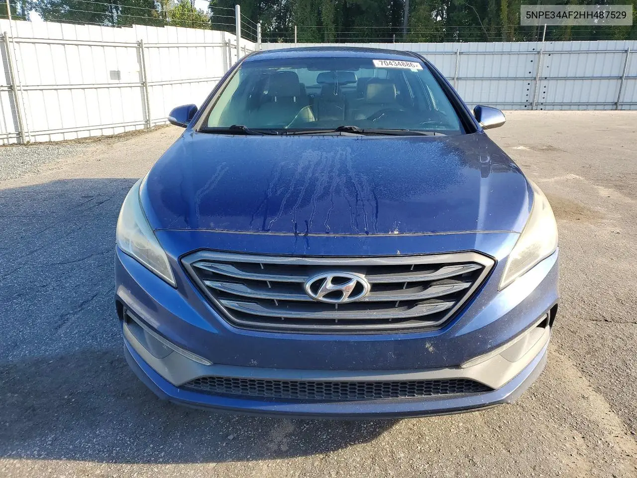 2017 HYUNDAI SONATA VIN 5NPE34AF2HH487529 — фото 5
