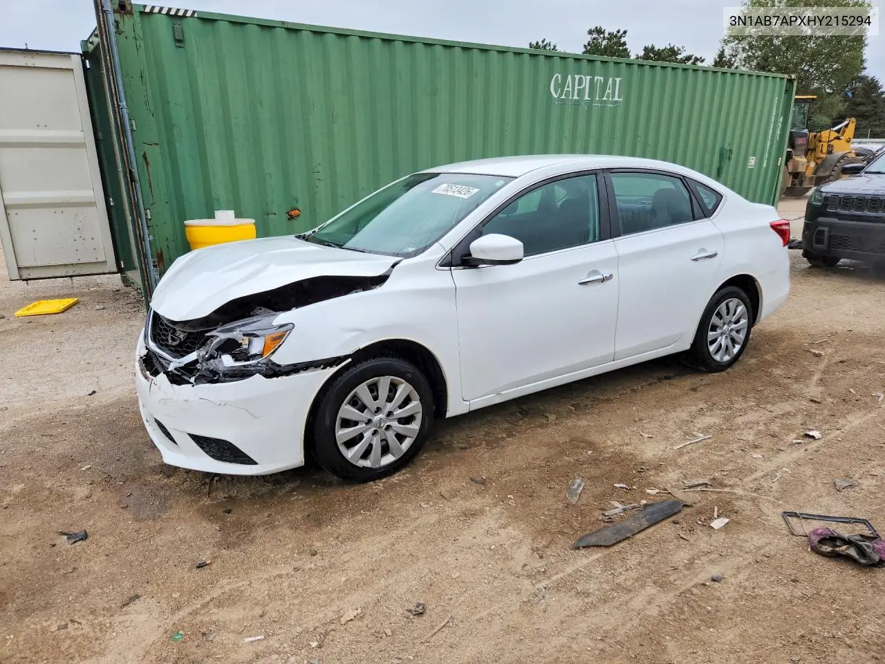 NISSAN SENTRA 2017, VIN 3N1AB7APXHY215294